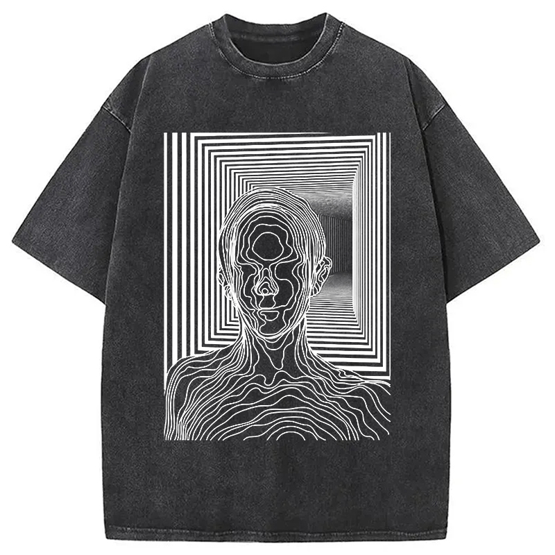 Modecanvas Utopia Journey DTG Printing Washed T-Shirt-modecanvas