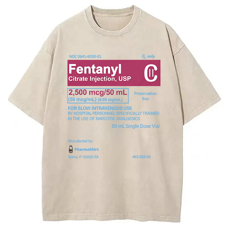 Modecanvas FENTANYL Designed with Love Washed T-Shirt