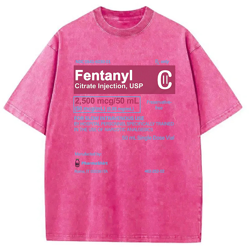 Modecanvas FENTANYL Designed with Love Washed T-Shirt