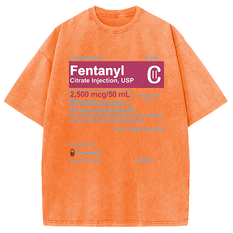 Modecanvas FENTANYL Designed with Love Washed T-Shirt