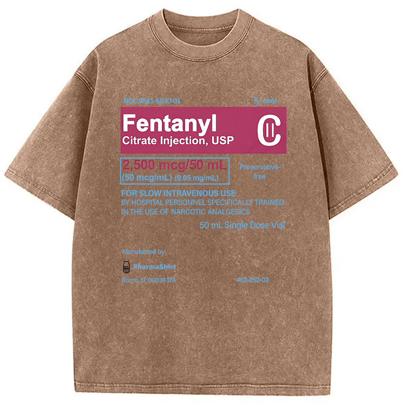 Modecanvas FENTANYL Designed with Love Washed T-Shirt