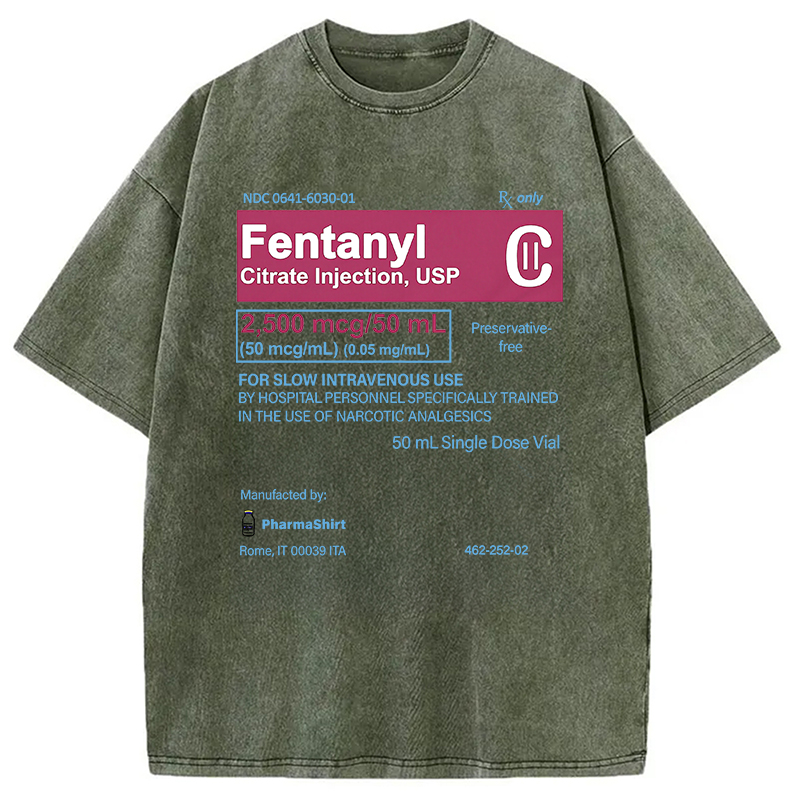 Modecanvas FENTANYL Designed with Love Washed T-Shirt