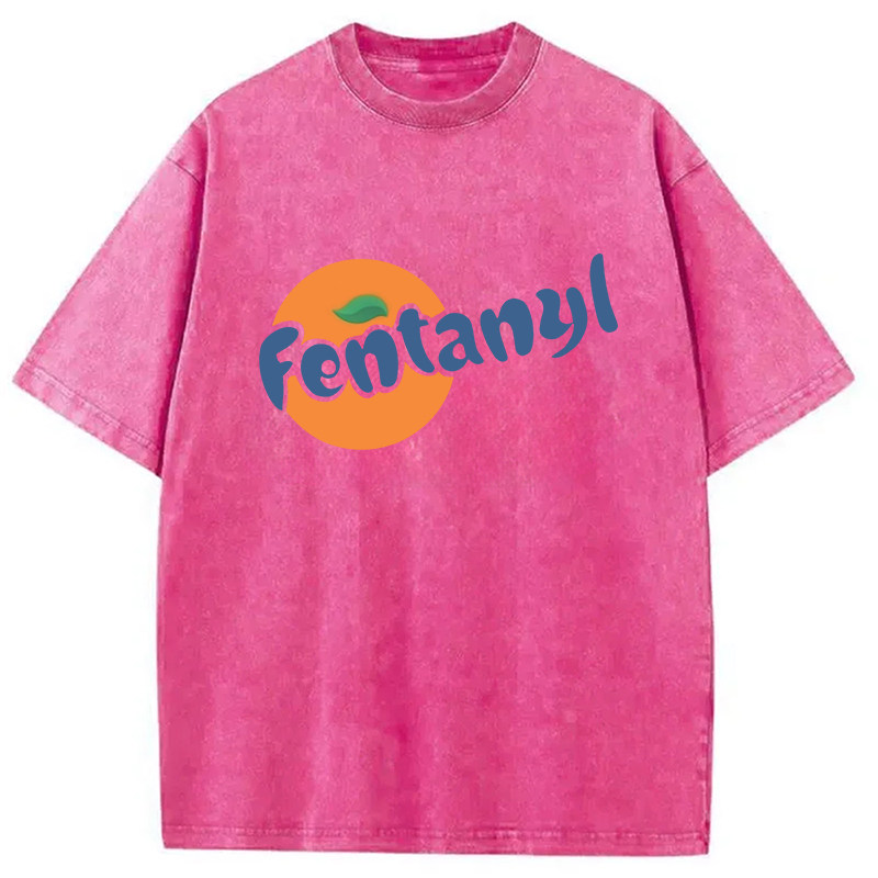 Modecanvas Fentanyl Meme Washed T-Shirt