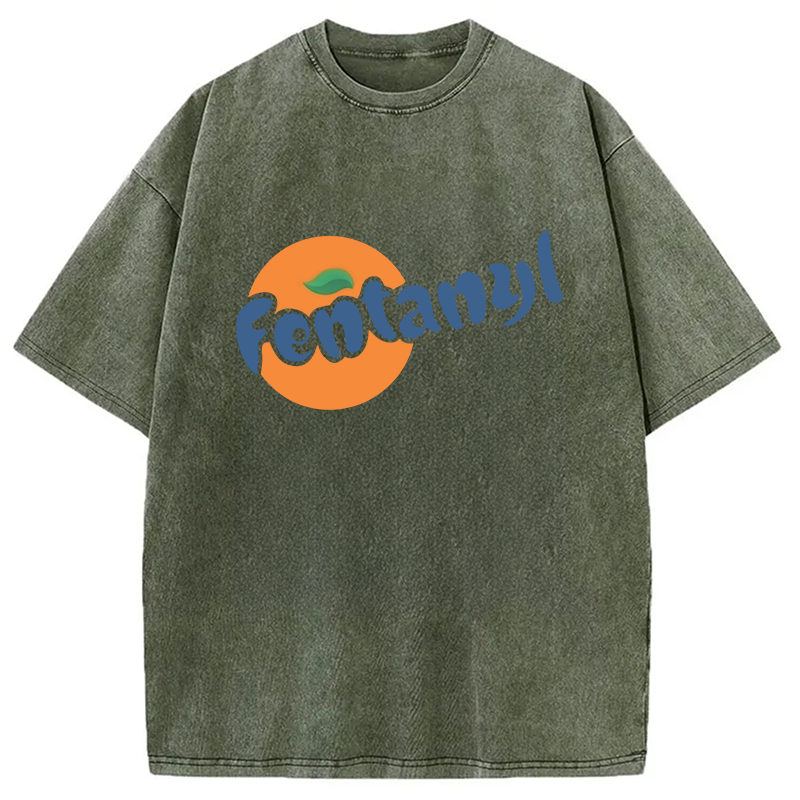 Modecanvas Fentanyl Meme Washed T-Shirt