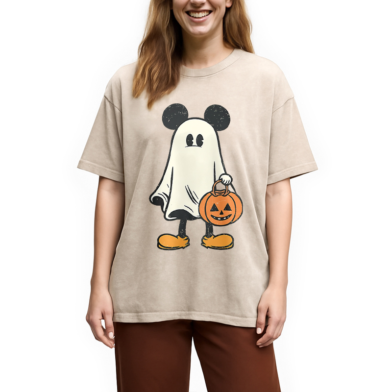 Modecanvas Halloween Mickey Washed T-Shirt