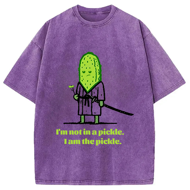 Modecanvas Cucumber Samurai Washed T-Shirt