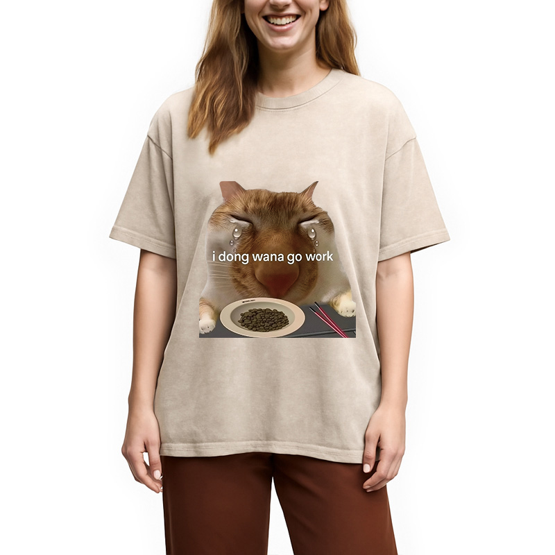Modecanvas I Dong Wana Go Work Washed T-Shirt