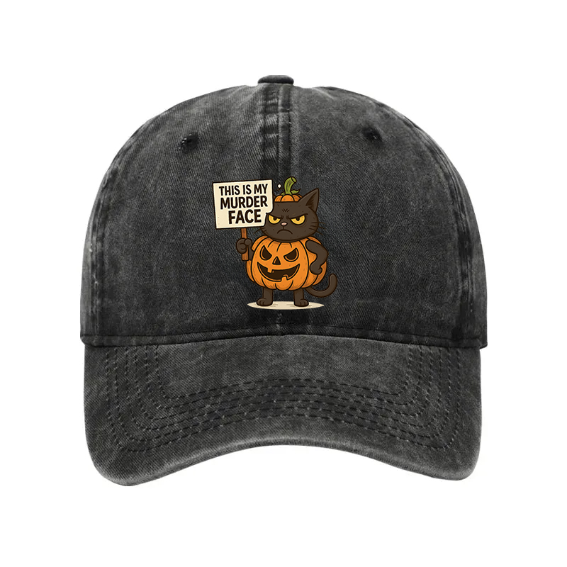 Modecanvas This Is My Murder Face Washed Cap-modecanvas
