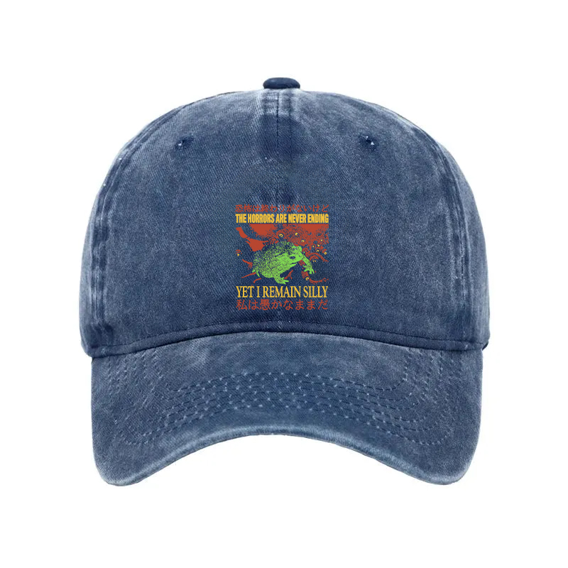 Modecanvas The Horrors are Never Ending Washed Cap-modecanvas