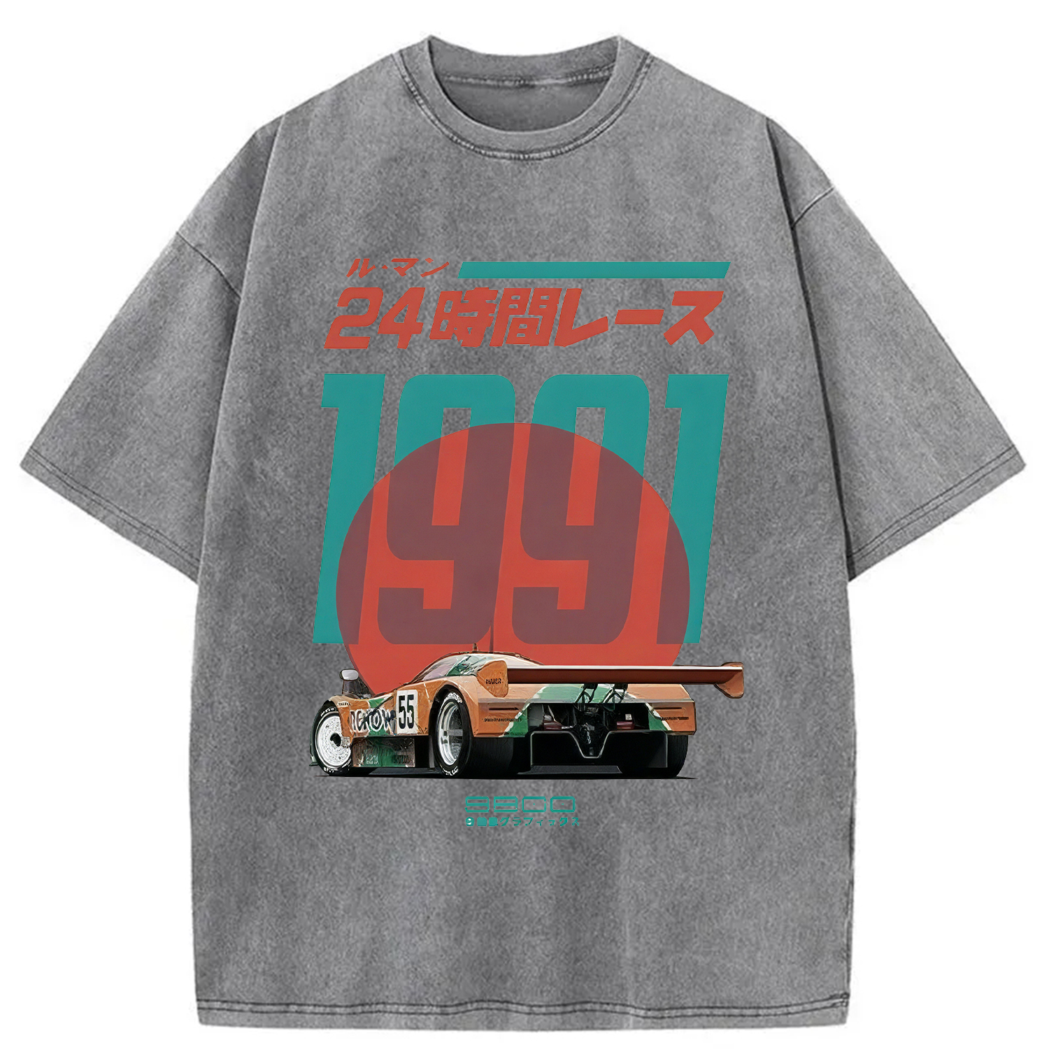 Modecanvas 24-hour Racing Japanese Washed T-Shirt