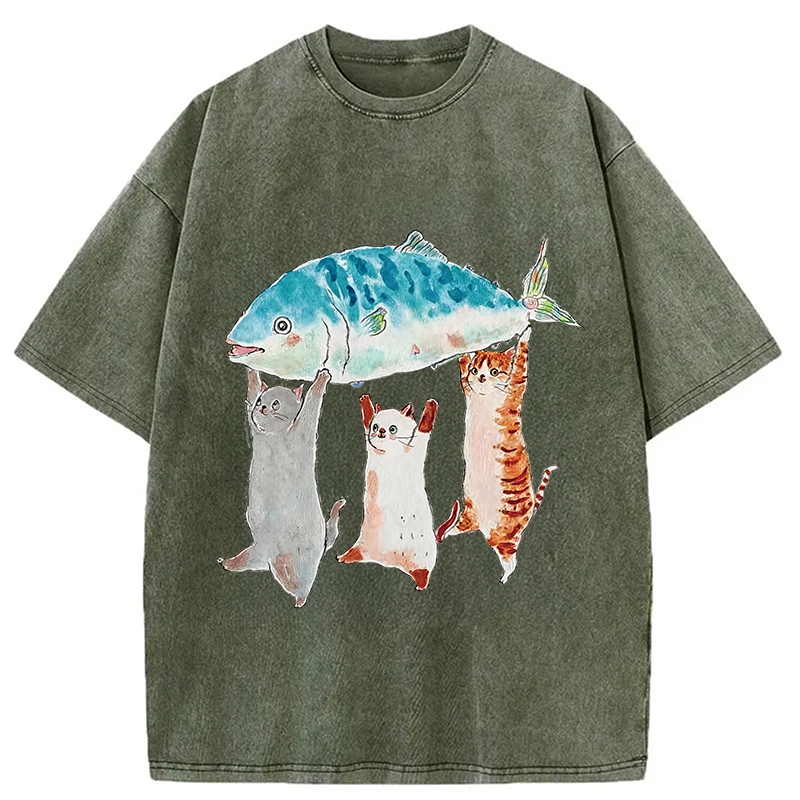 Modecanvas The Joy Of Harvest Washed T-Shirt