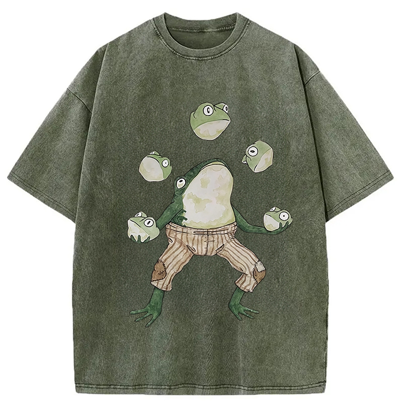 Modecanvas Frog Acrobatic Master Washed T-Shirt