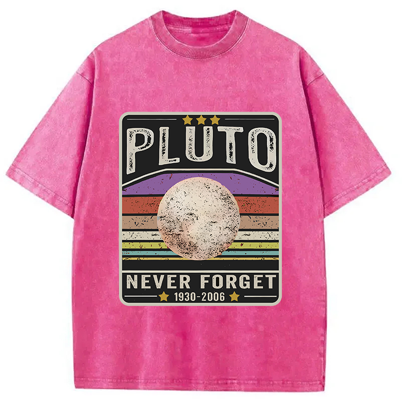 Modecanvas Always a Planet in Our Hearts Washed T-Shirt-modecanvas