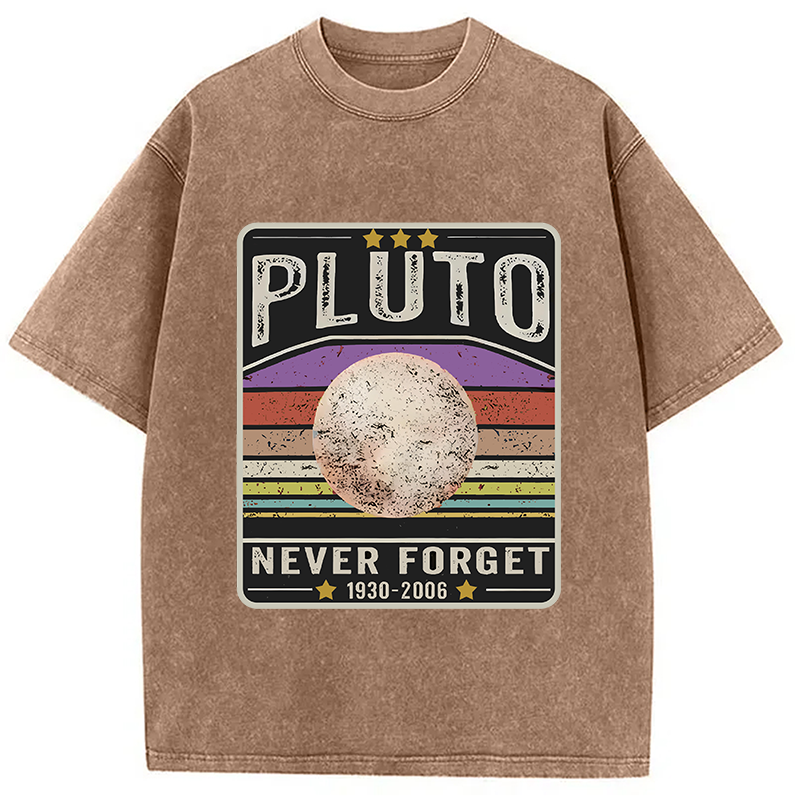 Modecanvas Always a Planet in Our Hearts Washed T-Shirt-modecanvas