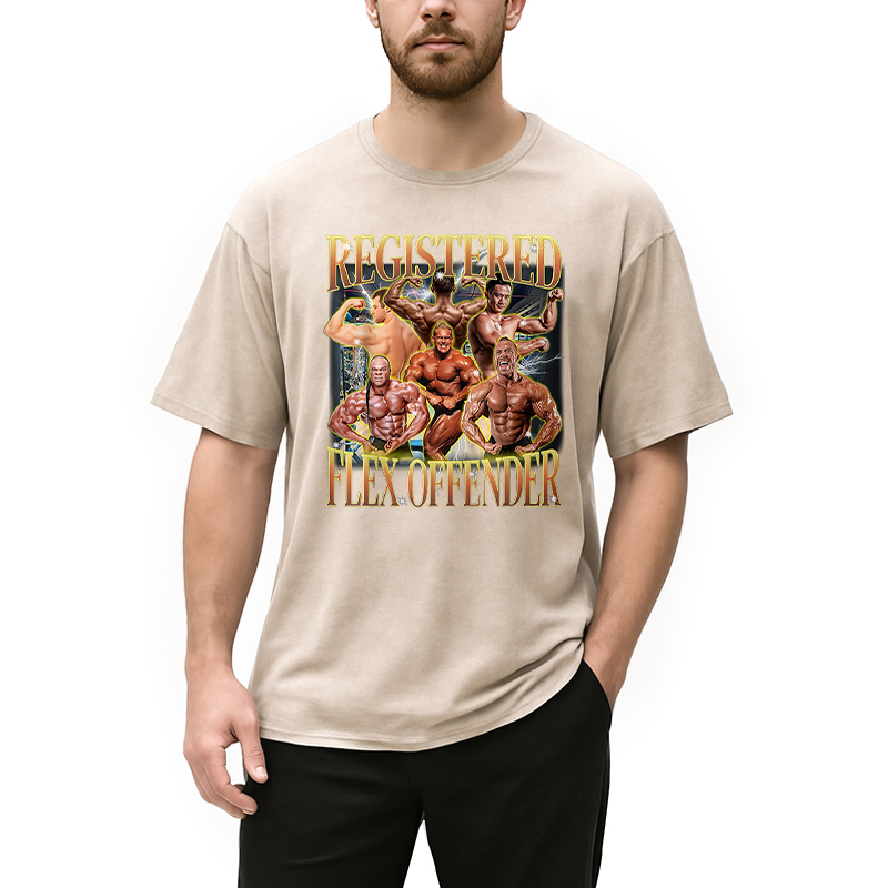 Modecanvas Funny Workout Gym Meme Washed T-Shirt