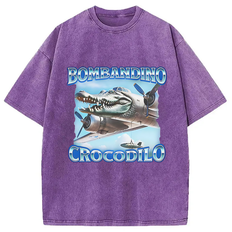 Modecanvas Bombandino Crocodilo Washed T-Shirt