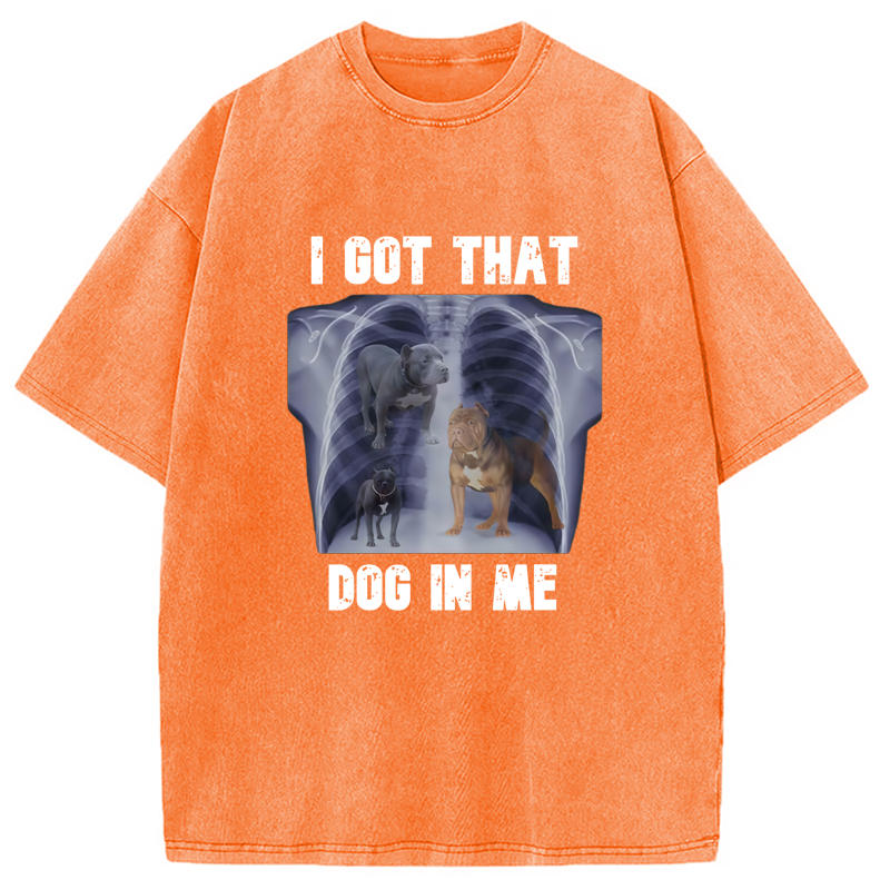 Modecanvas I Got That Dog In Me Washed T-Shirt