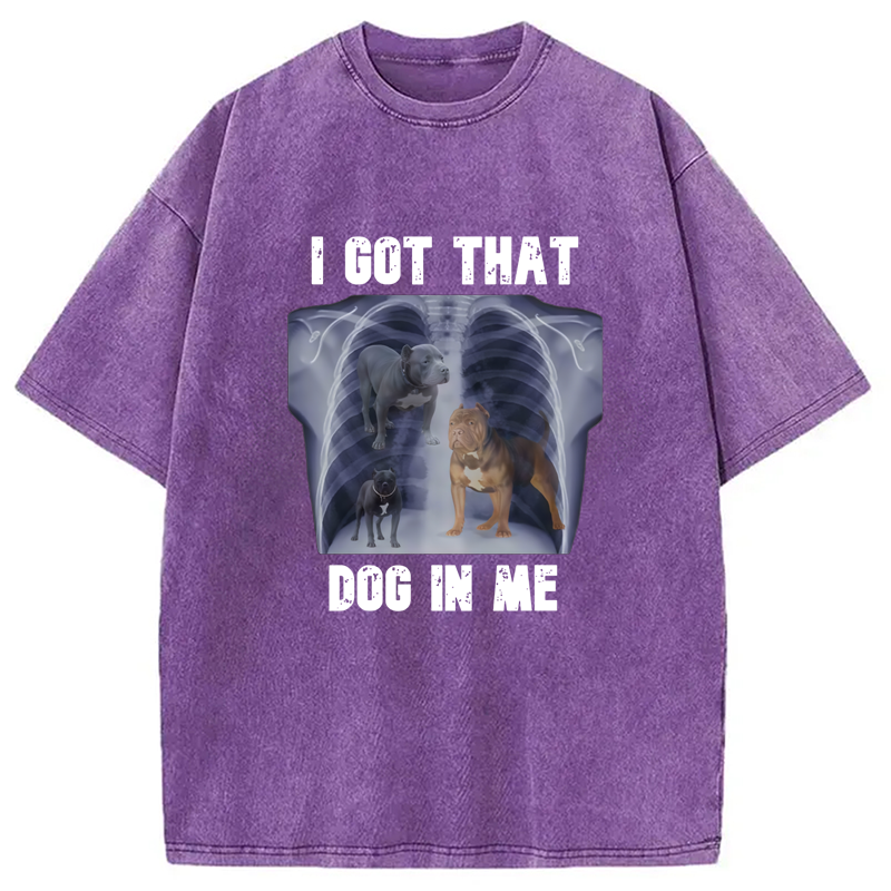 Modecanvas I Got That Dog In Me Washed T-Shirt