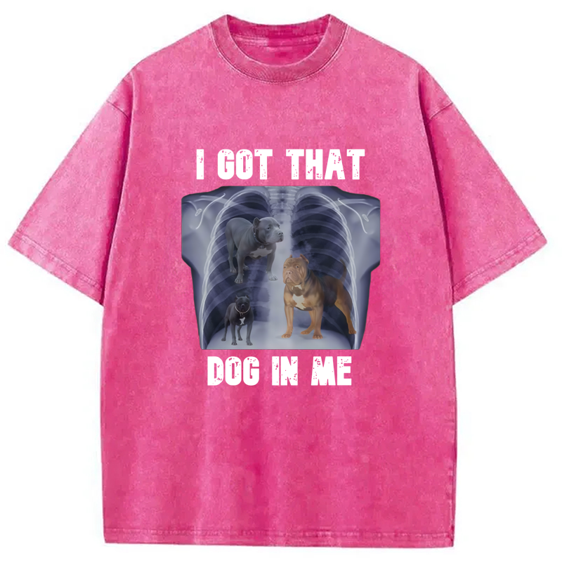 Modecanvas I Got That Dog In Me Washed T-Shirt