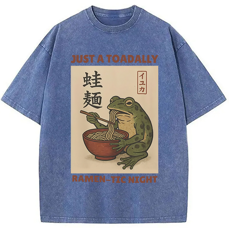 Modecanvas Toadally Fun Ramen Washed T-Shirt