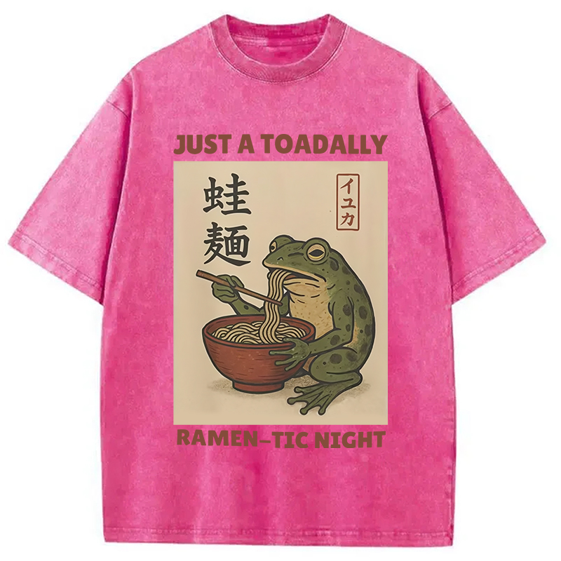 Modecanvas Toadally Fun Ramen Washed T-Shirt