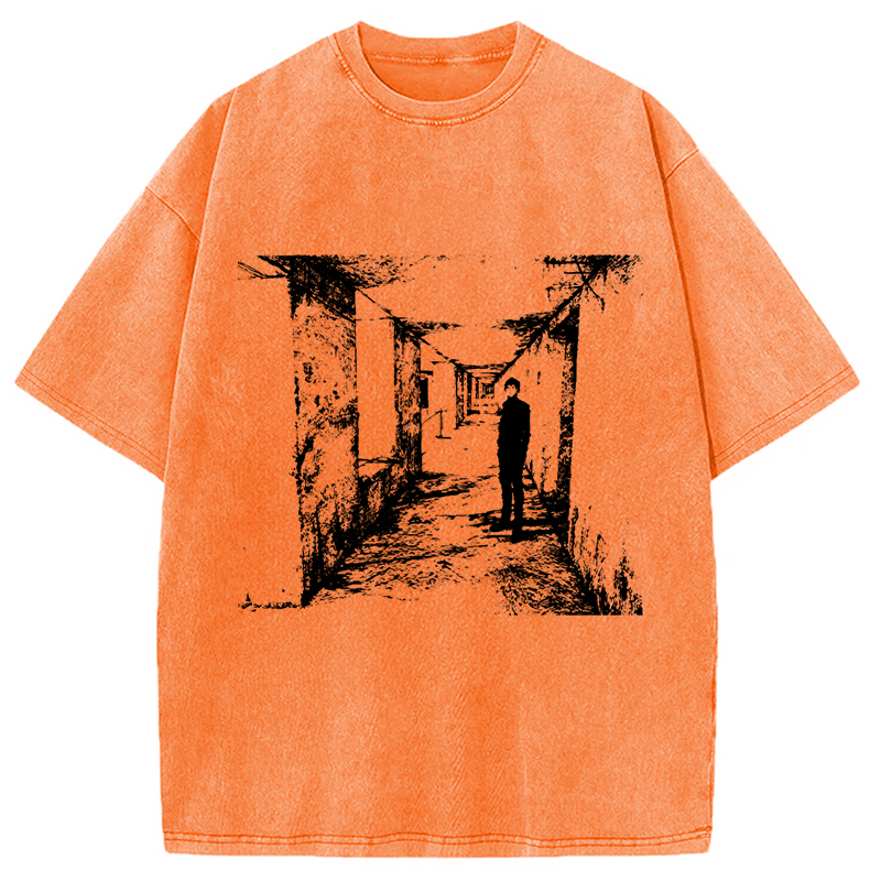 Modecanvas Nihei Blame! Pixel Art Washed T-Shirt