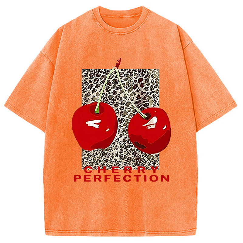 Modecanvas Cherry Perfection Washed T-Shirt