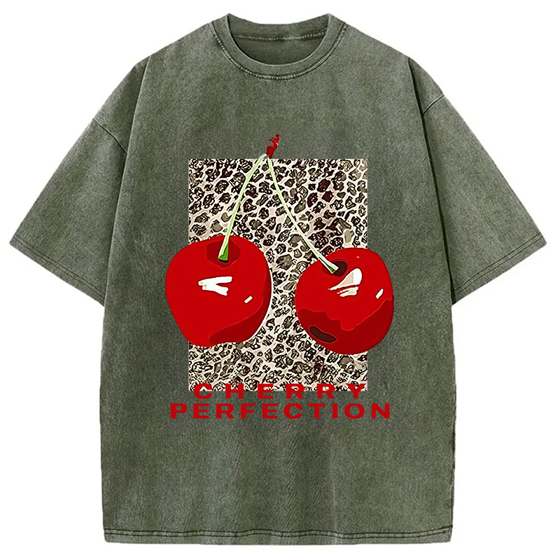 Modecanvas Cherry Perfection Washed T-Shirt