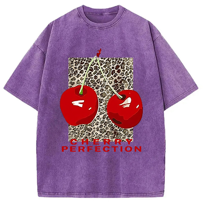 Modecanvas Cherry Perfection Washed T-Shirt