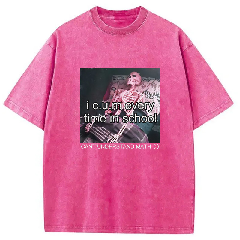 Modecanvas Everytime In School Washed T-Shirt