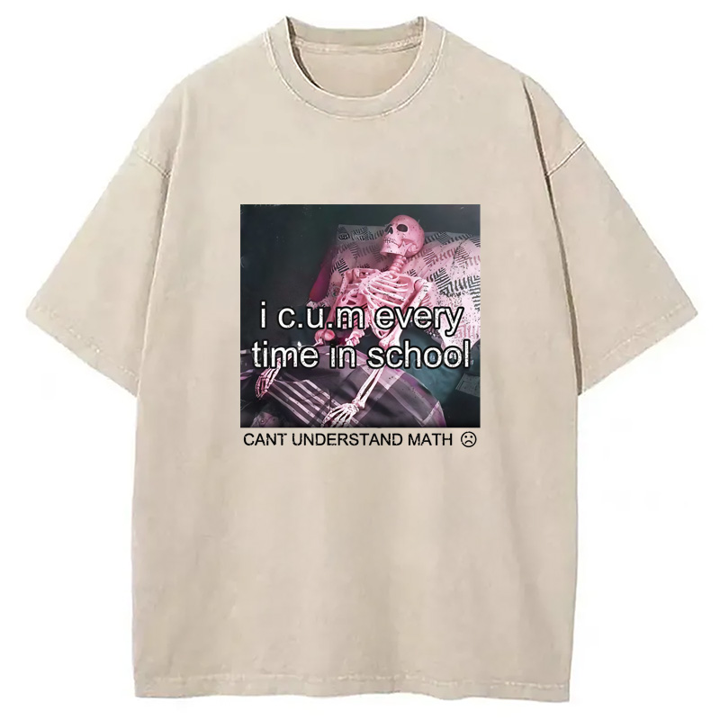 Modecanvas Everytime In School Washed T-Shirt