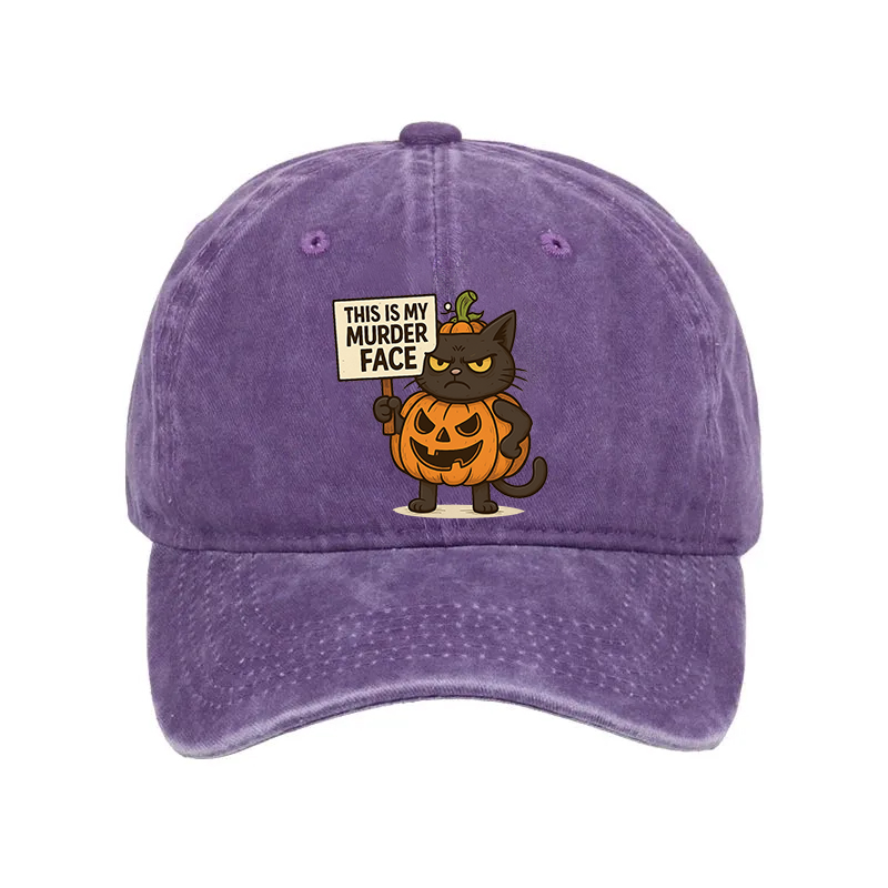 Modecanvas This Is My Murder Face Washed Cap-modecanvas