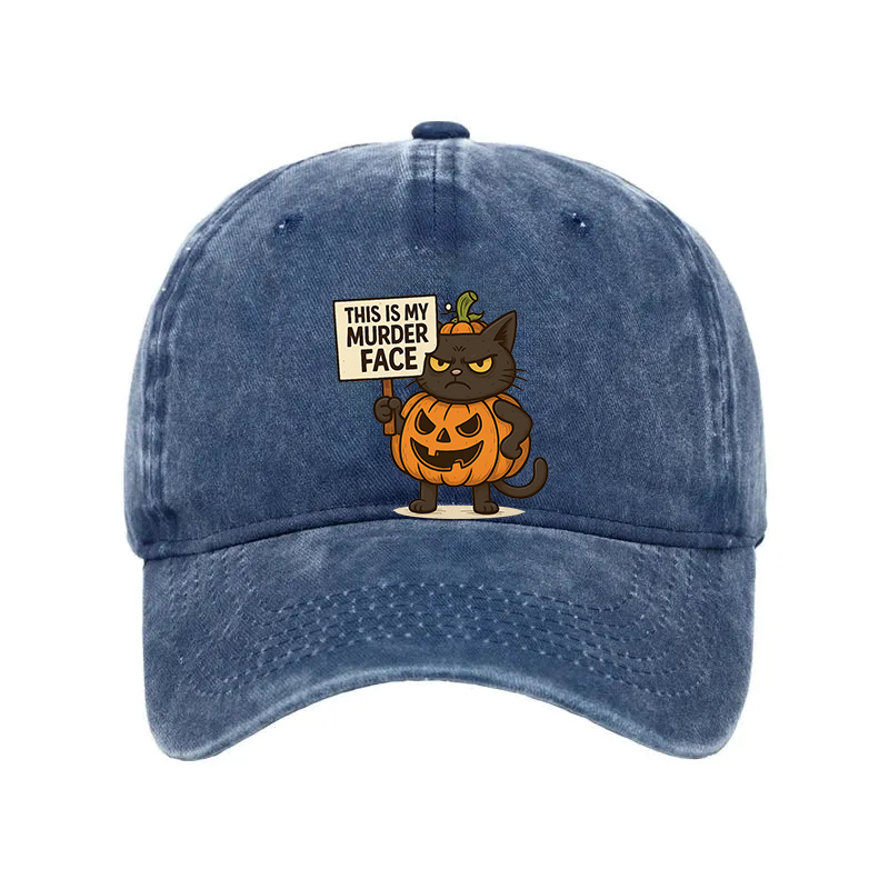 Modecanvas This Is My Murder Face Washed Cap-modecanvas
