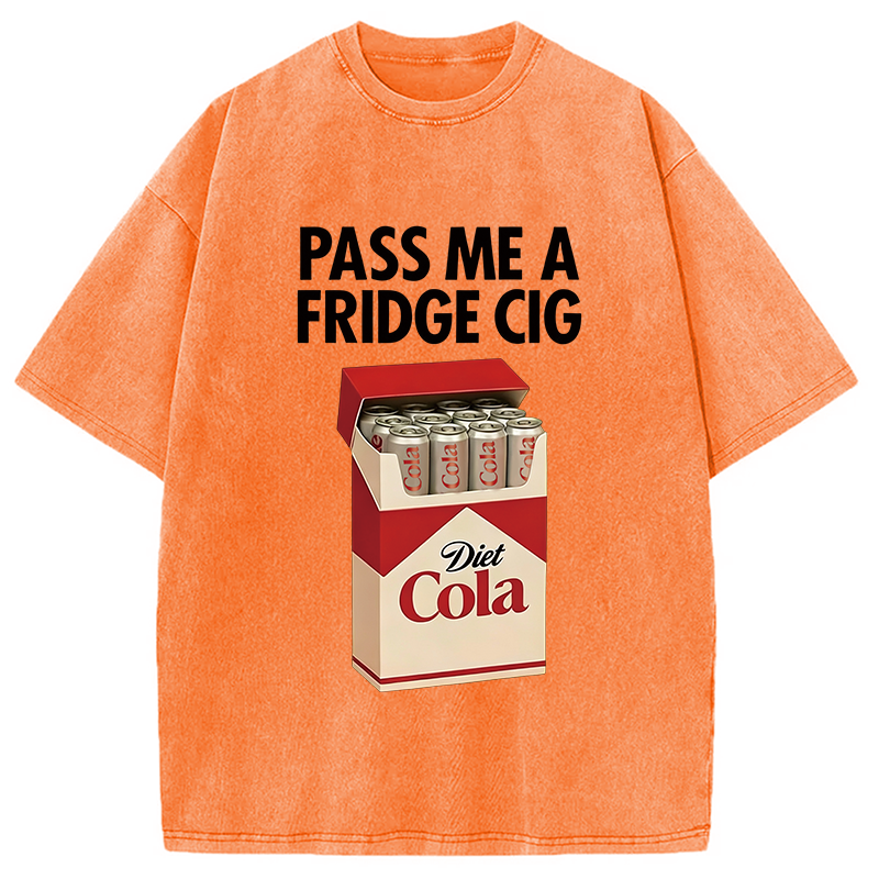 Modecanvas I Need A Diet Cola Washed T-Shirt-modecanvas