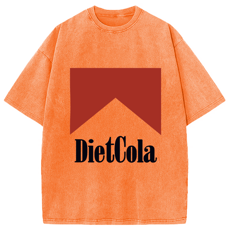 Modecanvas Diet Cola Marlboro Washed T-Shirt