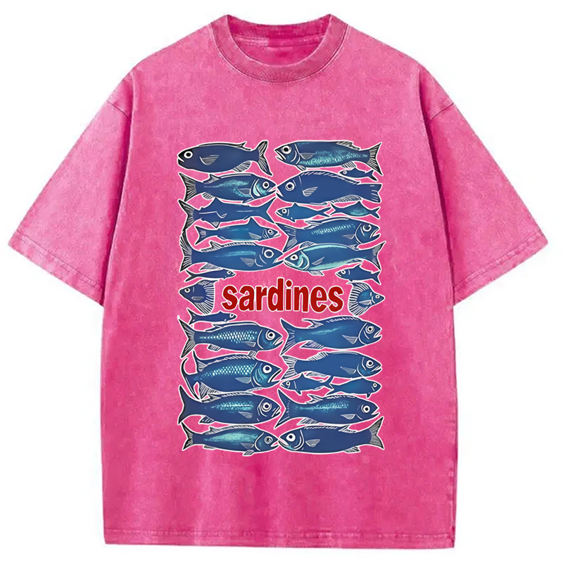 Modecanvas Japan Sardines Washed T-Shirt