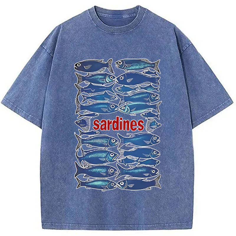 Modecanvas Japan Sardines Washed T-Shirt