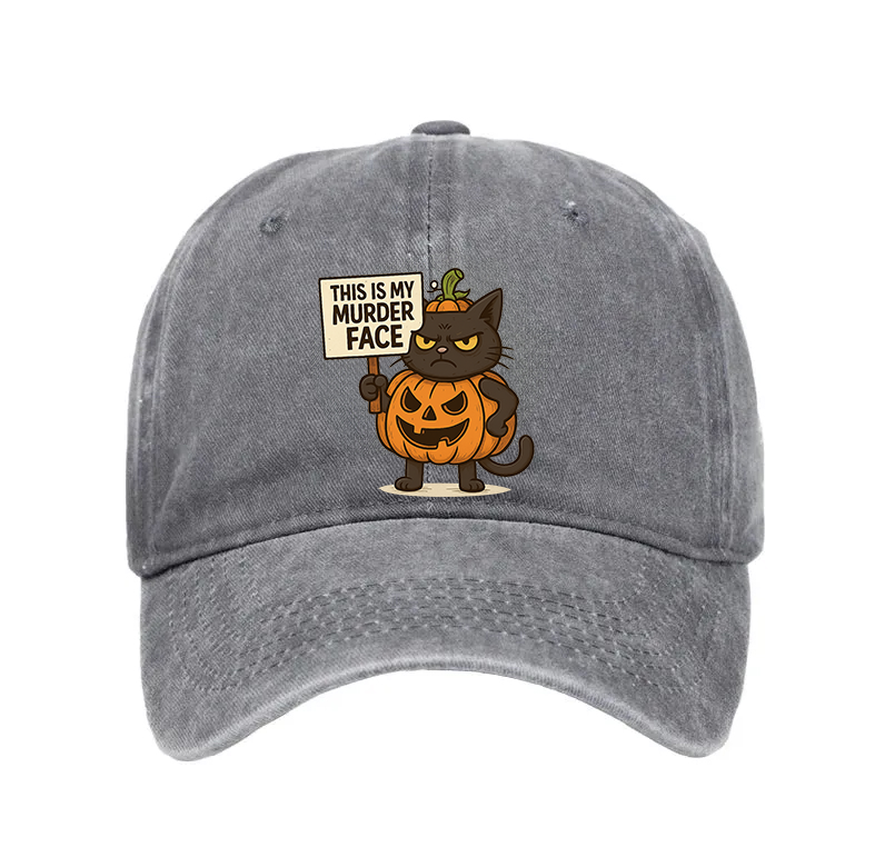 Modecanvas This Is My Murder Face Washed Cap-modecanvas