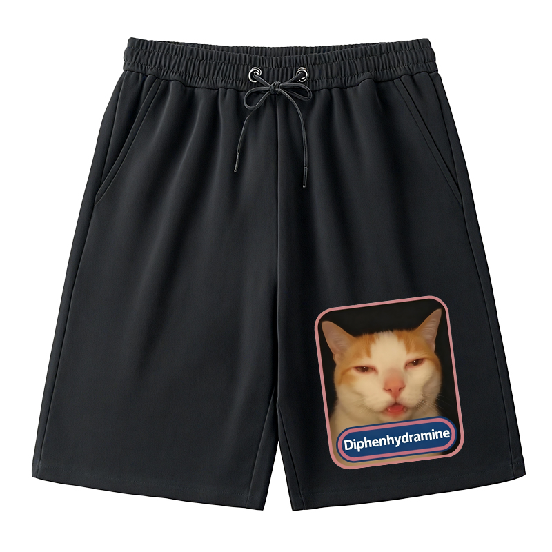 Modecanvas Pink Diphenhydramine Meme Cat Classic Short