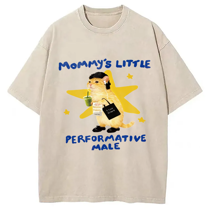 Modecanvas Performative Male Washed T-Shirt