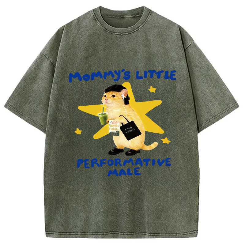 Modecanvas Performative Male Washed T-Shirt