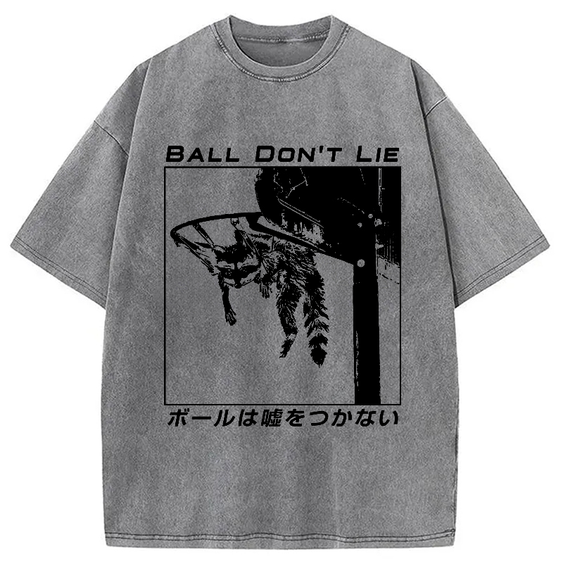Modecanvas The Ball Doesn't Lie Washed T-Shirt