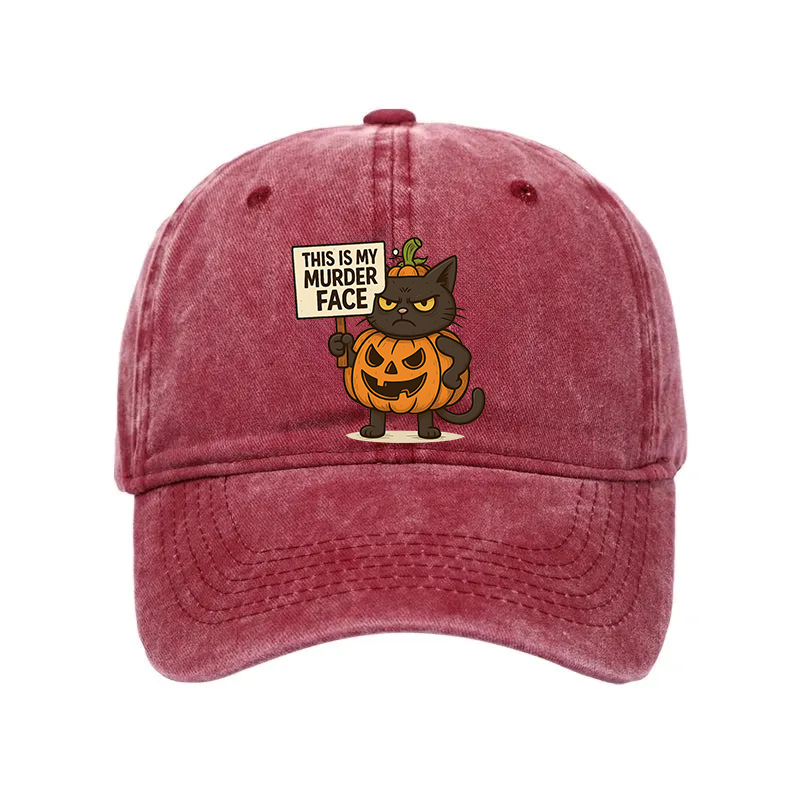 Modecanvas This Is My Murder Face Washed Cap-modecanvas