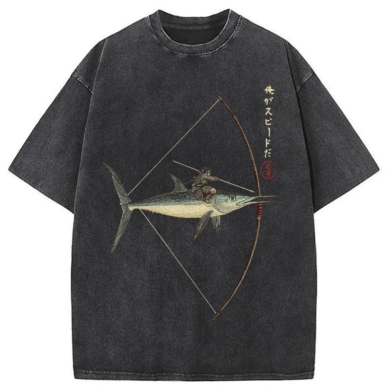 Modecanvas I Am Speed Washed T-Shirt-modecanvas