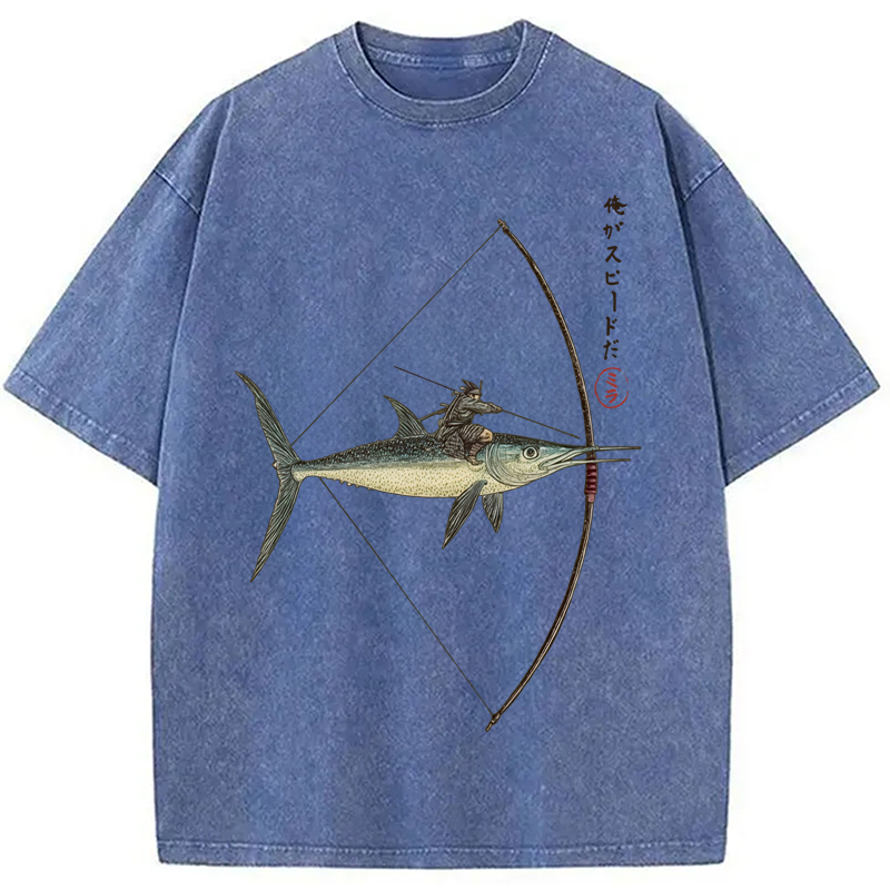 Modecanvas I Am Speed Washed T-Shirt-modecanvas