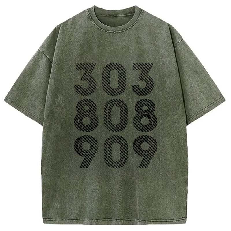 Modecanvas 303, 808, 909 Synth Drum Machine Washed T-Shirt