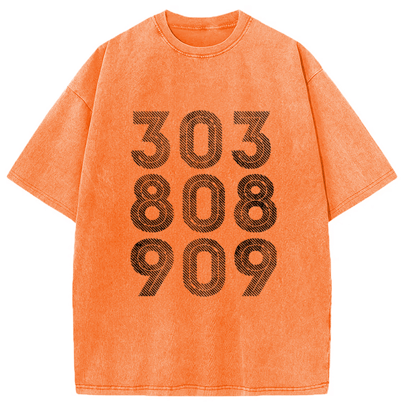 Modecanvas 303, 808, 909 Synth Drum Machine Washed T-Shirt