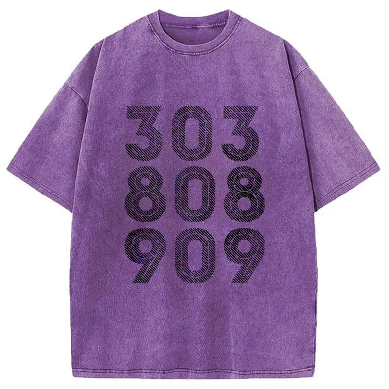 Modecanvas 303, 808, 909 Synth Drum Machine Washed T-Shirt
