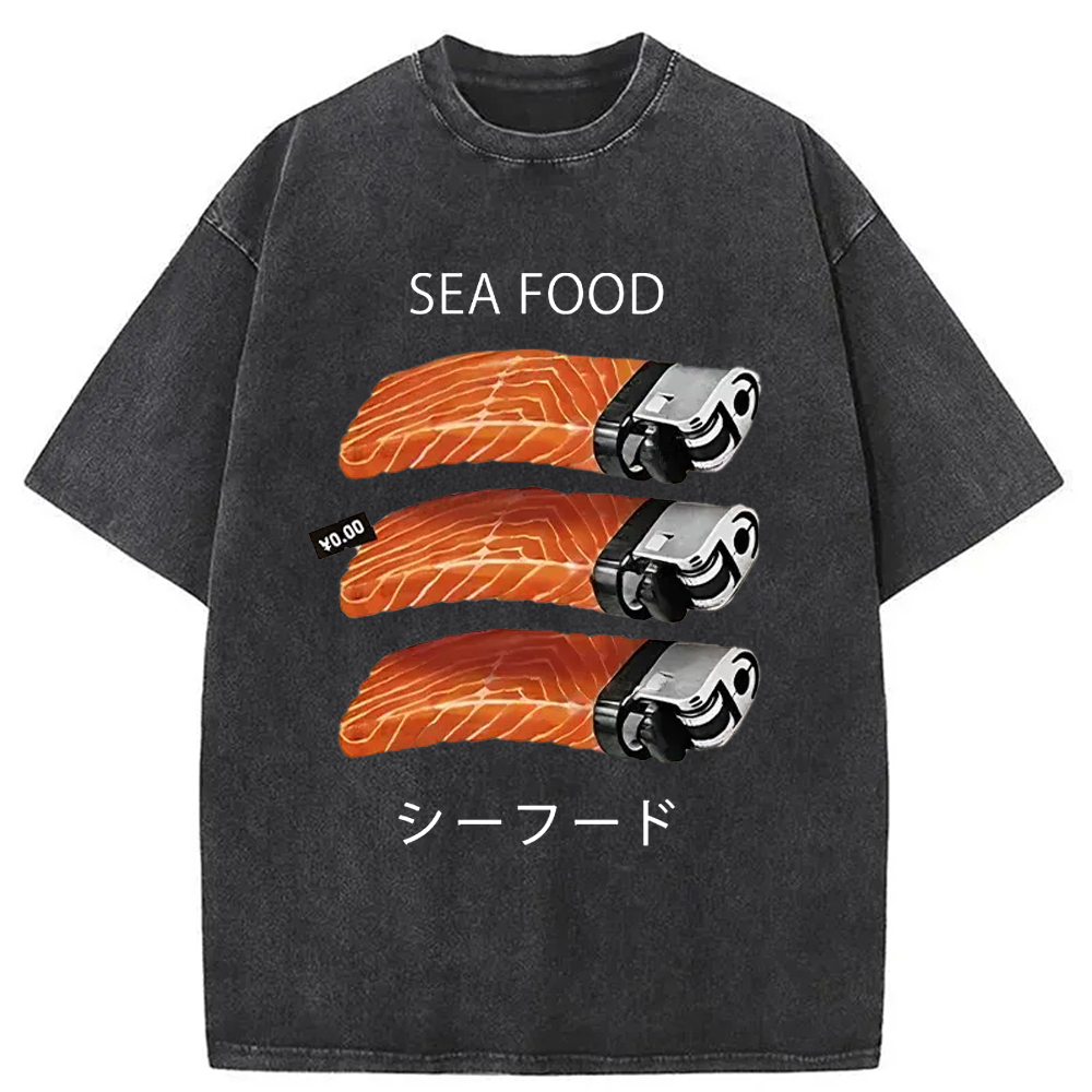 Modecanvas Salmon Lighter Washed T-Shirt