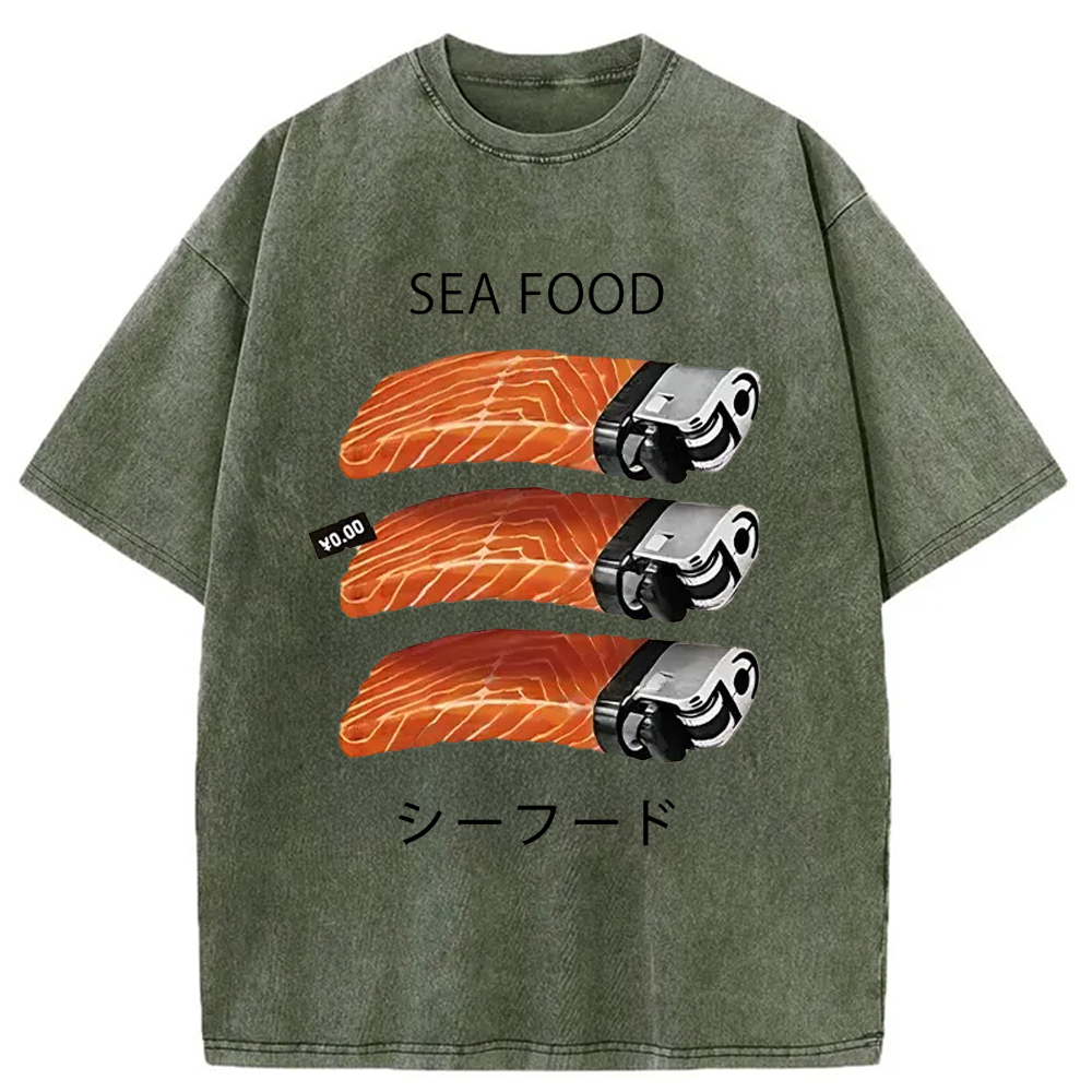 Modecanvas Salmon Lighter Washed T-Shirt